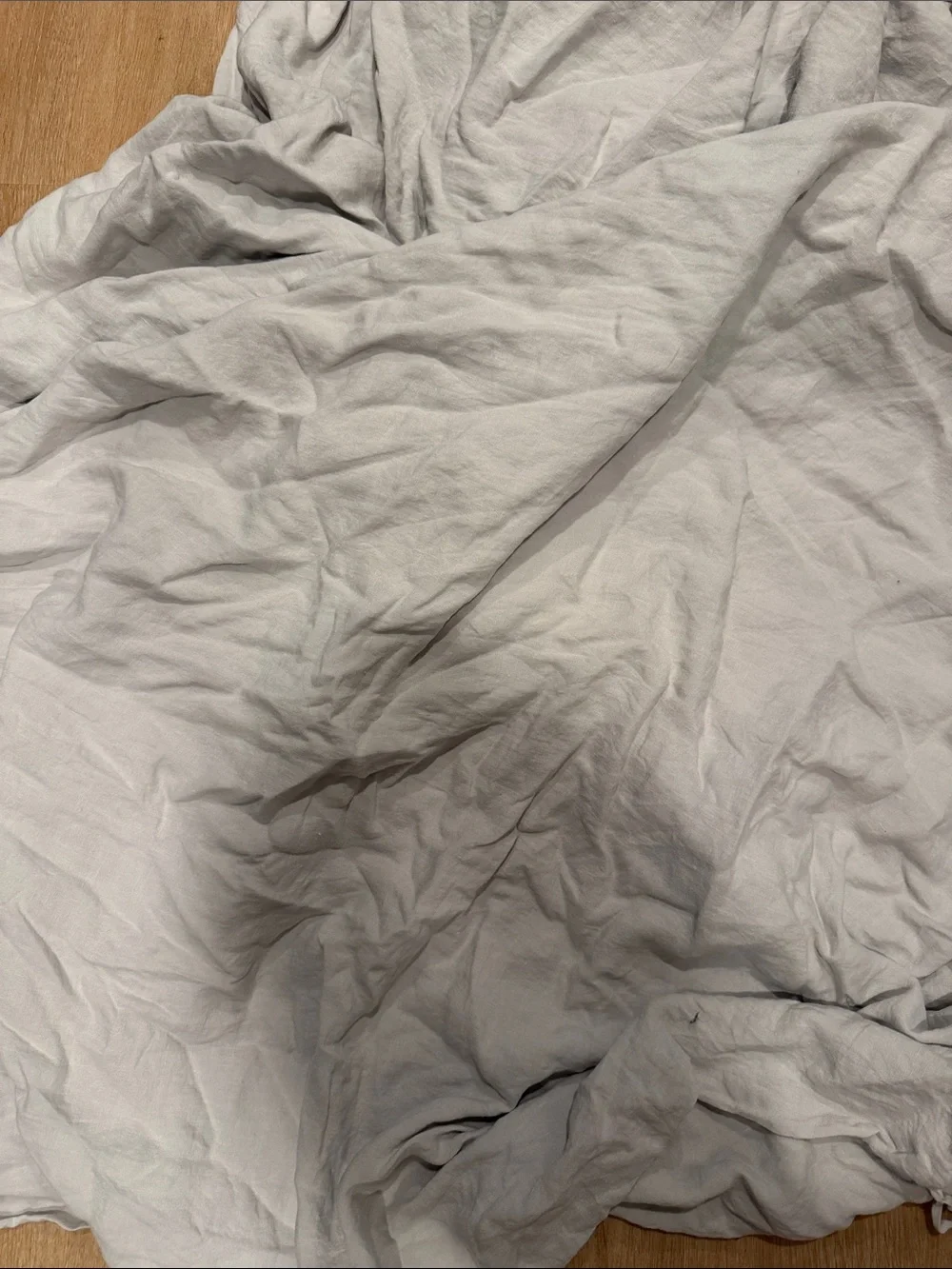 Parachute Light Gray Linen Duvet Cover